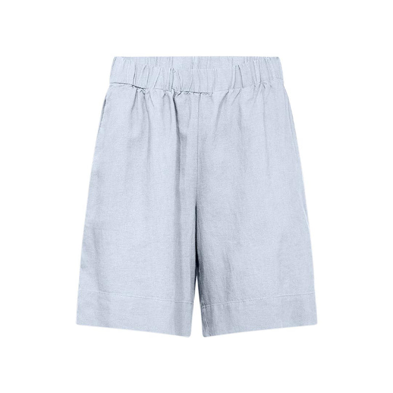 LEVETE ROOM Naja 29 hør shorts - cashmere blue