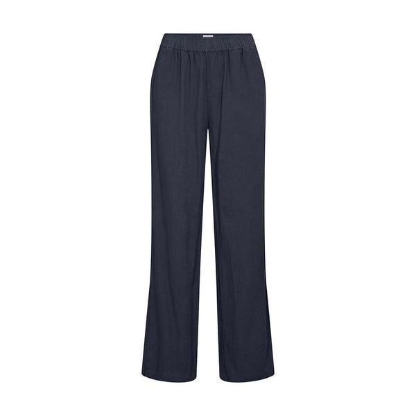 LEVETE ROOM Naja 7 hør bukser - dark navy