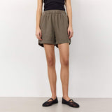 LEVETE ROOM Naja 8 hør shorts - Morel