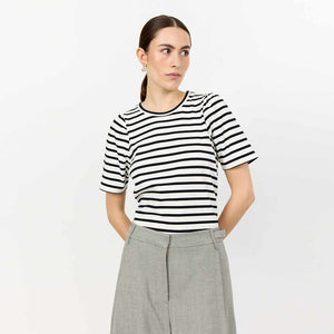LEVETE ROOM Neddie 1 t-shirt - star white combi