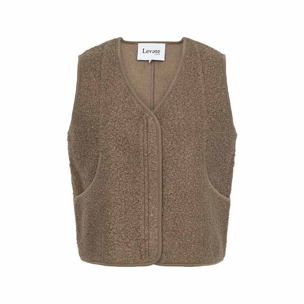 LEVETE ROOM Nissa 1 vest - walnut