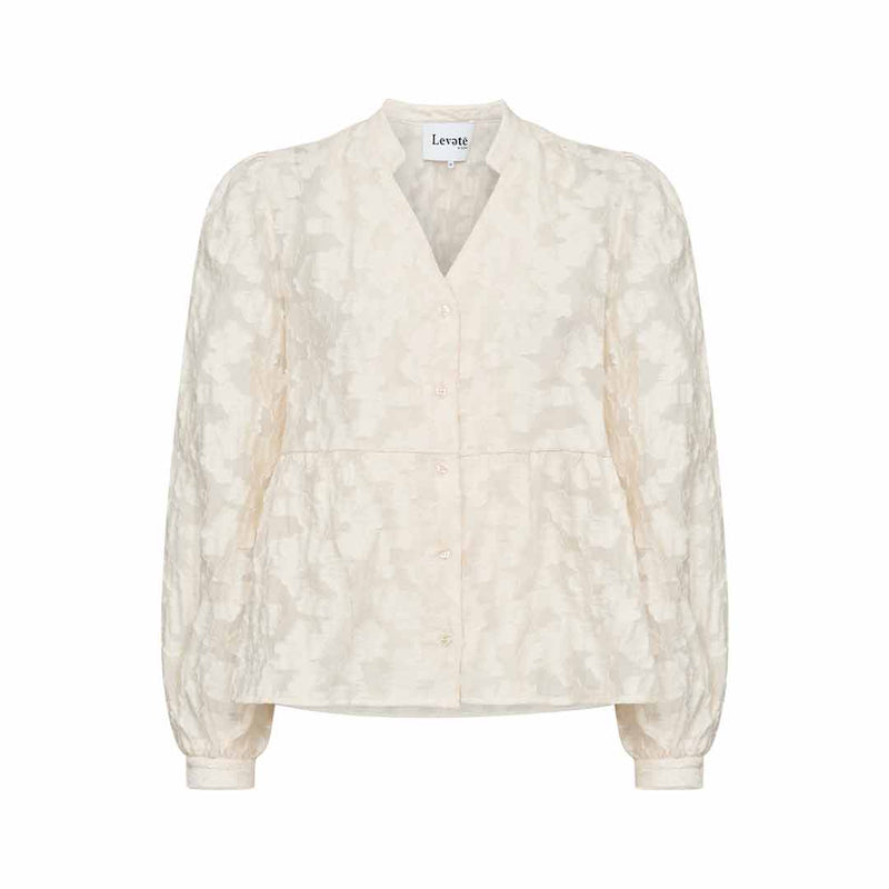 LEVETE ROOM Novelle 2 bluse - star white