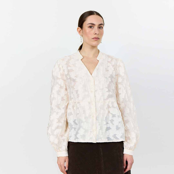 LEVETE ROOM Novelle 2 bluse - star white