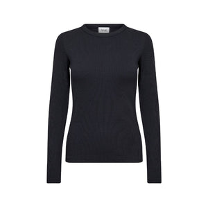 LEVETE ROOM Numbia 3 T-shirt - Dark Navy