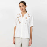 LEVETE ROOM Parker 1 bluse - Star White