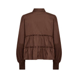 LEVETE ROOM Isla Solid 95 Skjorte - Fondue Fudge