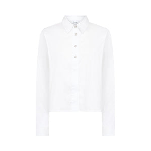 LEVETE ROOM Isla Solid 136 skjorte - White
