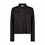 LEVETE ROOM Isla Solid 136 skjorte - Black