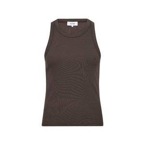 LEVETE ROOM Numbia 1 rib top - brun