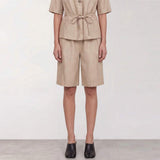 LEVETE ROOM Riot 1 shorts - Plaza Taupe