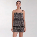 LEVETE ROOM Rosalina 1 top - black Combi