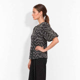 LEVETE ROOM Ursa 1 bluse - Black Combi