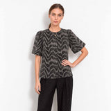 LEVETE ROOM Ursa 1 bluse - Black Combi
