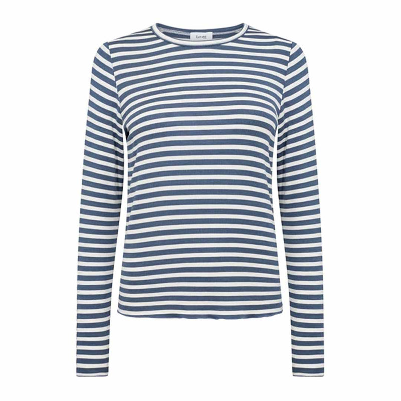 LEVETE ROOM Ika 11 bluse - vintage indigo combi