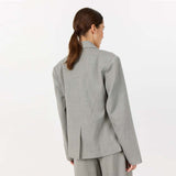 LEVETE ROOM Nelly 1 blazer - light grey