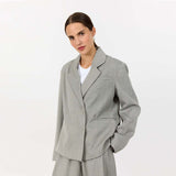 LEVETE ROOM Nelly 1 blazer - light grey