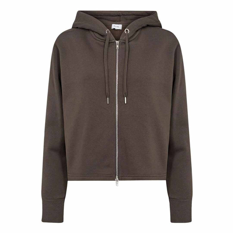 brun hoodie med lynås fra Levete Room