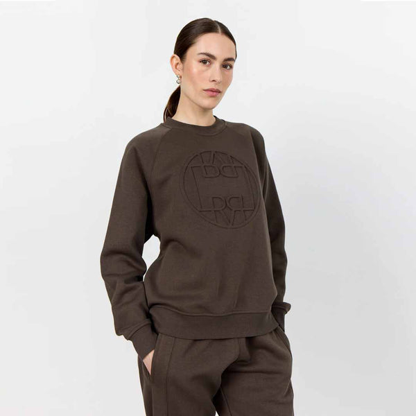 Brun sweatshirt med logo fra Levete Room