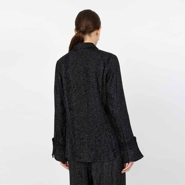 LEVETE ROOM Otis 3 skjorte - black combi