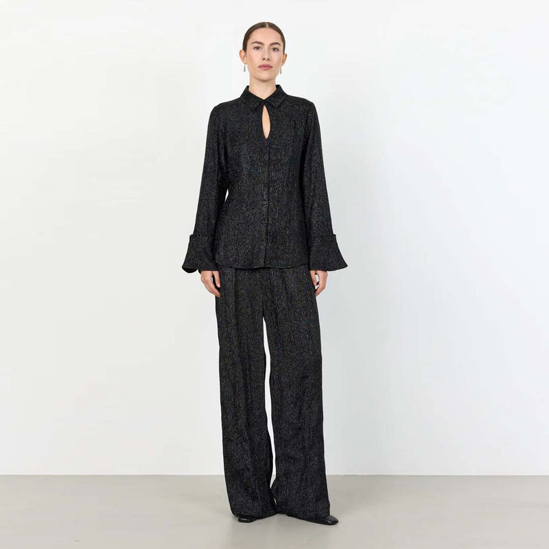 LEVETE ROOM Otis 3 skjorte - black combi