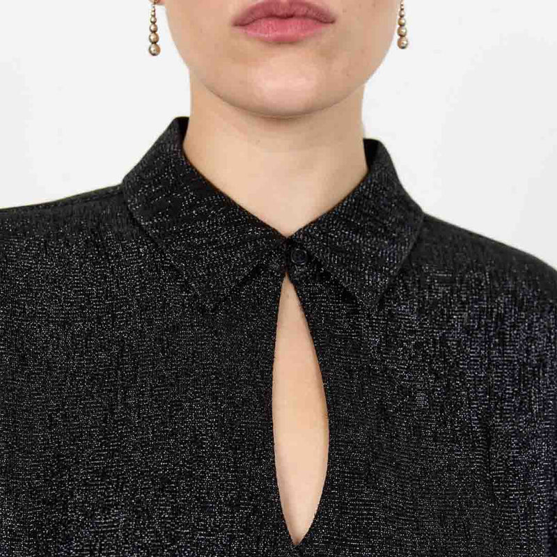 LEVETE ROOM Otis 3 skjorte - black combi