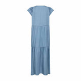 LEVETE ROOM Rora 3 kjole - Mid Blue Denim