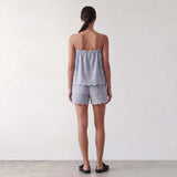 LEVETE ROOM Rosalina 2 shorts - Stone Wash Combi