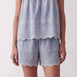 LEVETE ROOM Rosalina 2 shorts - Stone Wash Combi