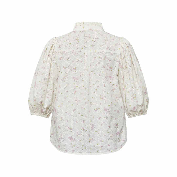 LOVE & DIVINE love456-6 bluse - Cream/Rose