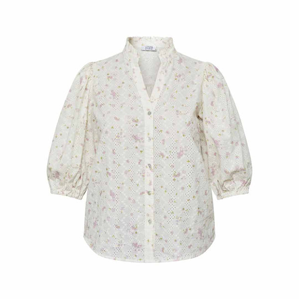 LOVE & DIVINE love456-6 bluse - Cream/Rose