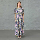 LOVE & DIVINE love1000-16 kjole - navy paisley