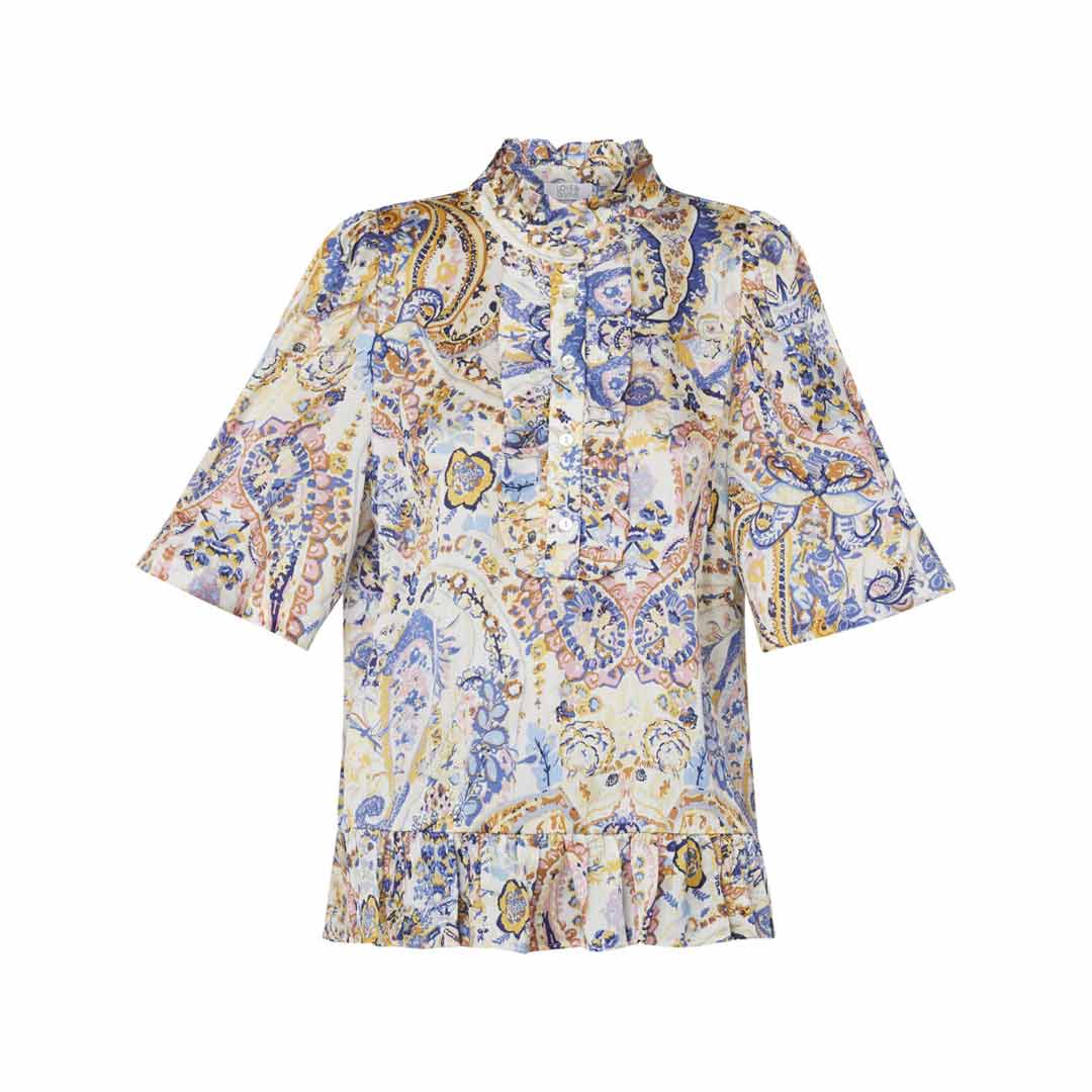 LOVE & DIVINE bluse: love1002-3 kjole - multi paisley, Køb Online ...