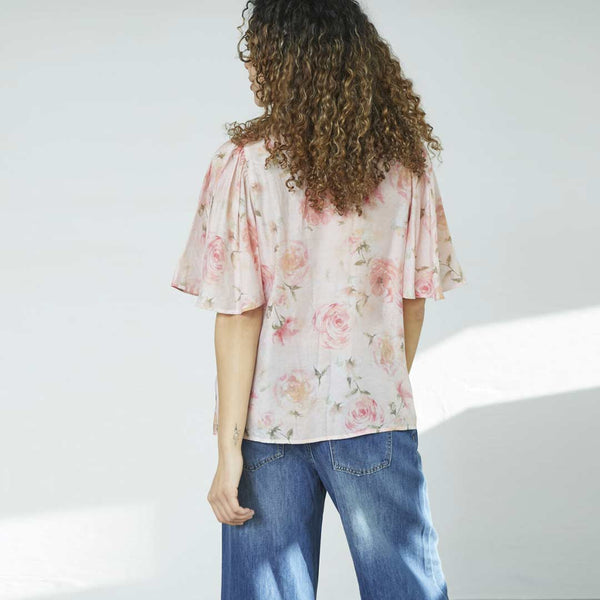 LOVE & DIVINE love1123-8 bluse - coral flower