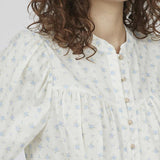 LOVE & DIVINE love1291 bluse - cream/ blue