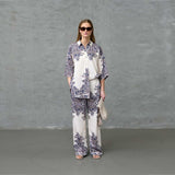 LOVE & DIVINE love971-17 skjorte - champagne paisley
