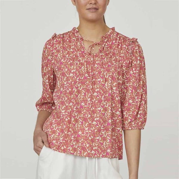 LOVE & DIVINE love1166-1 top - pink oriental