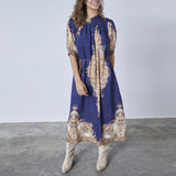 LOVE & DIVINE love1415 kjole - navy/paisley