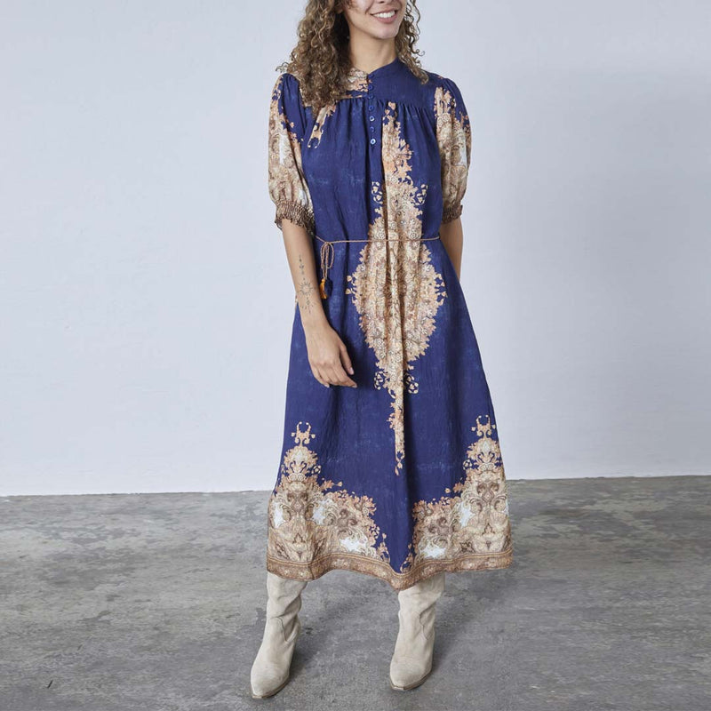 LOVE & DIVINE love1415 kjole - navy/paisley