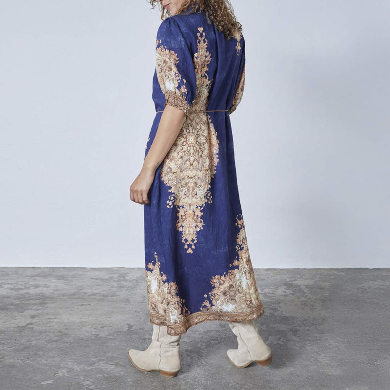 LOVE & DIVINE love1415 kjole - navy/paisley