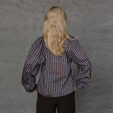 LOVE & DIVINE love1529-2 bluse - Brown Stripe
