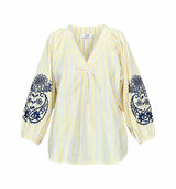 LOVE & DIVINE love1597 bluse - Straw Stripes