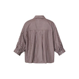LOVE & DIVINE love1604-3 Skjorte - Brown Stripes