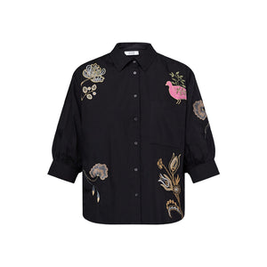 LOVE & DIVINE love1604-4 Skjorte - Black/Emb.