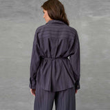 LOVE & DIVINE love1622 skjorte - Grey Stripes