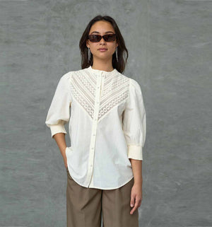 LOVE & DIVINE love805-2 skjorte - Cream