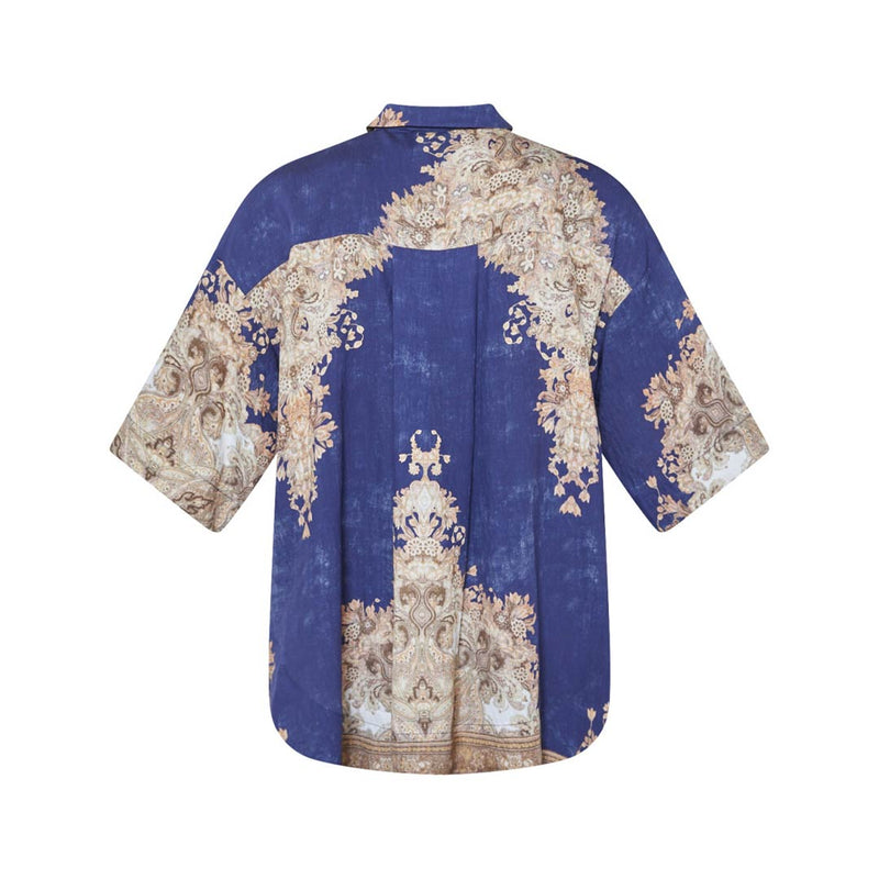 LOVE & DIVINE love971-12 skjorte - navy/paisley