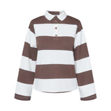 LOVE & DIVINE love1361 polo bluse - creme/dark choco