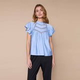 LOVE & DIVINE love1374 top - Mid Blue