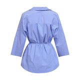 LOVE & DIVINE love1537 skjorte - blue stripe