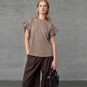 LOVE & DIVINE love1517 T-shirt - Dark Sand